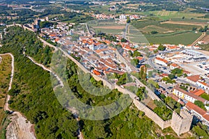 Panorama of Obidos town in Portugal