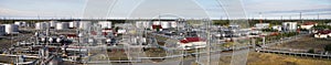 Panorama of the oil industrial area