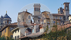 Panorama of old Bergamo, Italy. Bergamo, also called La Citt dei Mille, The City of the Thousand , is a city in Lombardy, northern