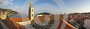 Panorama of old city Dubrovnik in Croatia,