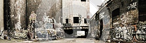 Panorama of an old factory