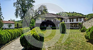 Panorama of an old house from 1808, the town of Tryavna, Bulgaria. photo