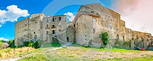 Panorama of the old medieval city in Italy