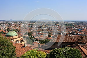 Panorama of the ancient city of Bergamo
