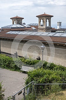 Panorama of old town of city of Lausanne, Switzerland