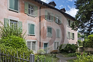 Panorama of old town of city of Lausanne, Switzerland