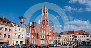 Panorama old town of Kamenz in Saxony
