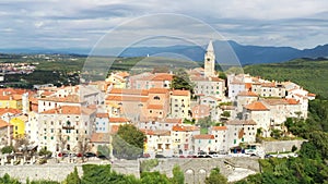 Panorama of the old town of Labin in Istria, Croatia