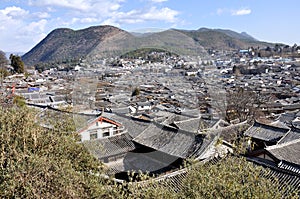 Panorama of the Old Town of Lijiang