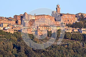 Panorama of old town of Montepulciano, Tuscany, Italy