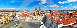 Panorama of the Old Town Square in Prague, Czech Republic