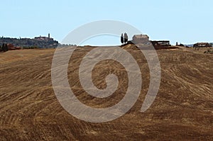 Panorama of Orcia`s Valley