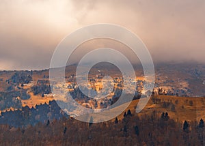 Panorama of Orobie mountains