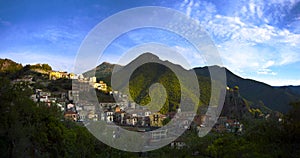 Panorama of orsomarso, italy