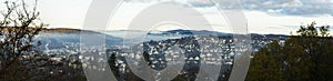 Panorama over the city of Siegen in the southwestphalia region