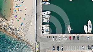 Panorama over the port of Girona, Spain