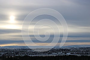 Panorama over Raykjavik