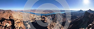 Panorama Overlooking Lake Havasu From The Whipple Mountains