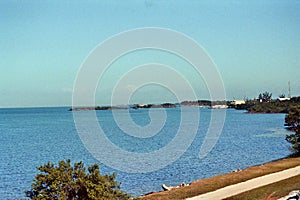 Panorama on Overseas Highway on the Florida Keys