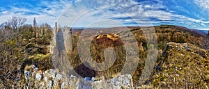 Panorama of Pajstun castle ruins