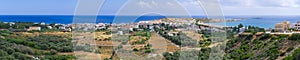 Panorama of Paleochora town on Crete, Greece