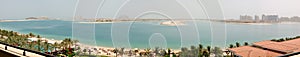 Panorama of the Palm Jumeirah man-made island