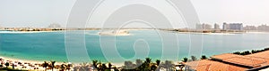 Panorama of the Palm Jumeirah man-made island