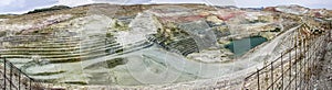 A panorama or a panoramic view of calcium bentonite quarry photo