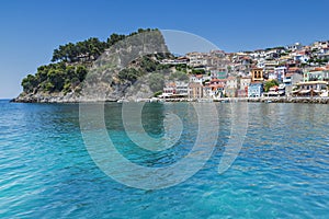 Panorama of Parga town, Epirus