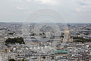 Panorama of Paris and the Building called LES INVALIDES