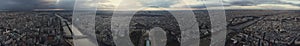 Panorama of Paris after the storm