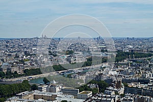 Panorama of Paris. View from Eiffel Tower. France