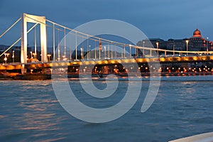 Lights of Budapest adn Danubio photo