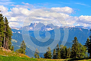 Panorama on the path to Rodella lake