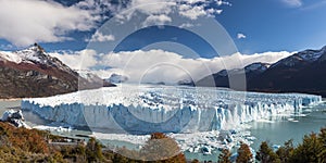 Panorama of the Perito Moreno Glacier