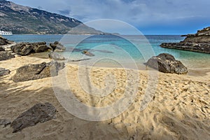 Panorama of Pesada beach, Kefalonia, Ionian islands, Greece