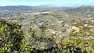 Panorama in Petaloudus on island Rhodes.