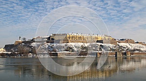 Panorama of Petrovaradin fortress in Novi Sad, Serbia