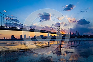 Panorama of Philadelphia skyline