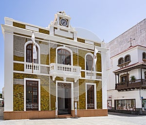 Panorama photo of the museum La Casa Amarilla in Arrecife, Lanzarote, Spain photo