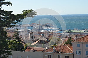 Panorama photo of Rijeka on a sunny day