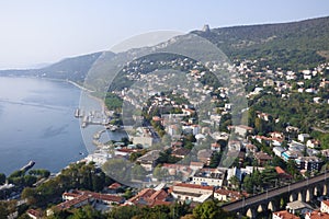 Panorama photo of Rijeka on a sunny day