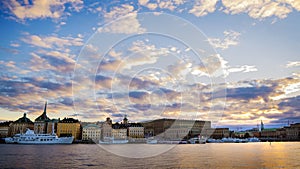 Panorama photo of Stockholm City