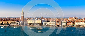 Panorama Piazza San Marco in Venice, view from the top