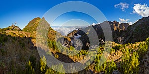 Panorama - Pico Ruivo and Pico do Arierio - Madeira Portugal photo