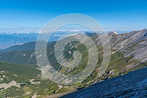 Panorama of Pirin national park in Bulgaria
