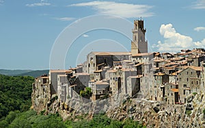 Panorama of Pitigliano, Italy