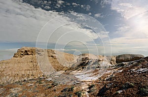 Panorama of the plateau Shalkar-Nura. Ustyurt