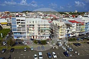 Panorama of Point a Pitre - capital of Guadeloupe, Caribbean