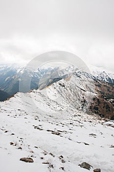 Panorama of Polish Tatra mountains